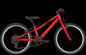 Rotes 20Zoll Kindermountainbike mit 7Gang schaltung und V-Bremsen